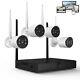 Topvision 4pcs Security Wired Camera System, 8ch 3mp Nvr Home Security, 1080p