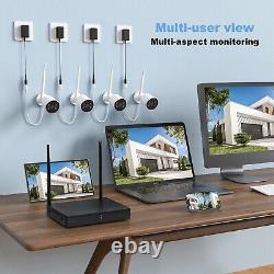 TOPVISION 4pcs Security Wired Camera System, 8CH 3MP NVR Home Security, 1080P
