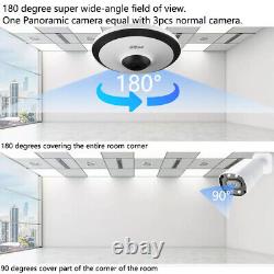 US Dahua Fisheye CAMERA 5MP WizMind IR Home Security Camera System 360° view POE