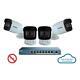 Uniden Uc8400 4-camera 1080p Outdoor Security Cloud System With 9-port Poe