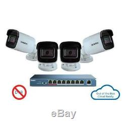 Uniden UC8400 4-Camera 1080p Outdoor Security Cloud System with 9-Port PoE