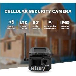 Vosker V150 Solar Powered LTE Cellular Home Security Outdoor Camera Black