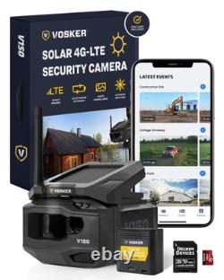 Vosker V150 Solar-Powered LTE Cellular Home Security Outdoor Camera Motion