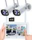 Wifi Home Security Camera System 2k 3mp Cctv 7inch Touchscreen Monitor Nvr Alarm