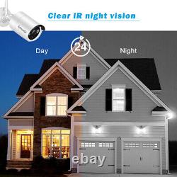 WIFI Home Security Camera System Outdoor Wireless CCTV 8CH 2MP NVR IR Night