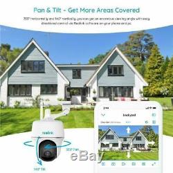 WIFI Security Camera 1080P Battery Pan Tilt Outdoor PIR Argus PT + Solar Panel