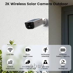 Wansview Solar Battery Powered Wireless Security Camera System Outdoor Home Wifi