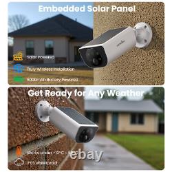 Wansview Solar Battery Powered Wireless Security Camera System Outdoor Home Wifi