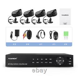 Waterproof 4CH 1080N AHD DVR CCTV Home Security Camera System Kit Night Vision