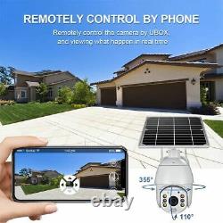Waterproof Solar Powered Security Camera Night Vision Wireless WIFI Home Outdoor