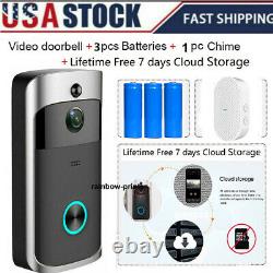 WiFi Wireless Smart DoorBell IRHD Video Visual Camera Intercom Home Security Kit