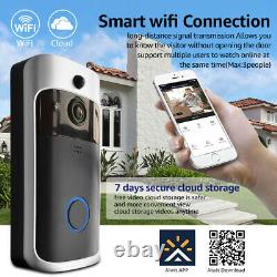 WiFi Wireless Smart DoorBell IRHD Video Visual Camera Intercom Home Security Kit