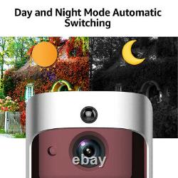 WiFi Wireless Smart DoorBell IRHD Video Visual Camera Intercom Home Security Kit