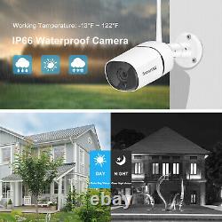 Wifi Wireless Home Security Camera System Outdoor Audio 8CH NVR HD 3MP CCTV Kit