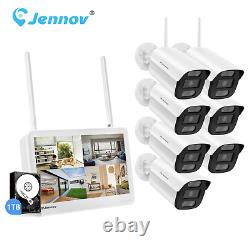 Wireless 10CH NVR 5MP Home Security Camera System Outdoor WIFI CCTV Night Vision