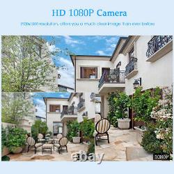 Wireless 12 Monitor 1080P WIFI NVR Home Outdoor IP Security Camera System Audio