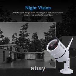 Wireless 12 Monitor 1080P WIFI NVR Home Outdoor IP Security Camera System Audio