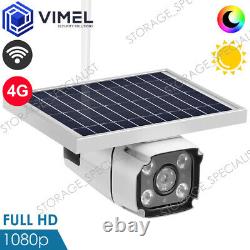 Wireless 4G Home Flood Light Security Solar Camera IR Night Vision