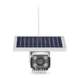 Wireless 4G Home Flood Light Security Solar Camera IR Night Vision