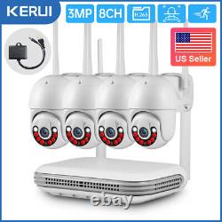 Wireless 8CH NVR Kit Wireless Security Camera System Outdoor WIFI Night Vision