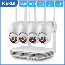 Wireless 8CH NVR Kit Wireless Security Camera System Outdoor WIFI Night Vision