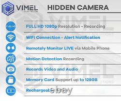 Wireless Evidence 128GB WIFI Proof Hidden Car Key Security Spy Camera