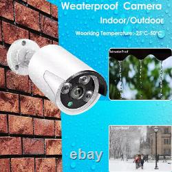Wireless Full 1080P 8CH NVR 4x 2MP Outdoor WIFI Security IP Camera System CCTV