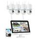 Wireless Home Security Camera System With Monitor 5mp Nvr Audio Night Vision