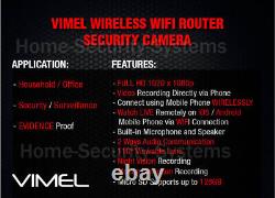 Wireless Home WIFI Router Security Camera Urban Alerts Full HD Spy hidden
