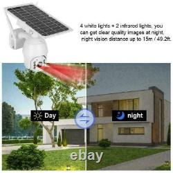 Wireless Security Camera 1080P WIFI Solar Powered Waterproof 32G Memory Card