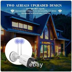 Wireless Security Camera, 3.0MP Home Surveillance Camera with Floodlights