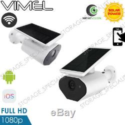 Wireless Security Camera Alarm Home Outdoor Solar Battery WIFI IP Night Vision