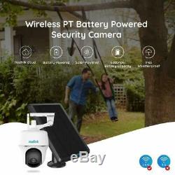 Wireless Security Camera Battery Pan Tilt Outdoor 1080P Argus PT & Solar Panel