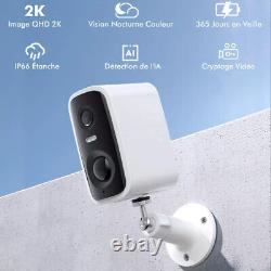 Wireless Security Camera For Home Outdoor Security Battery Powered 4MP HD 2.4Ghz