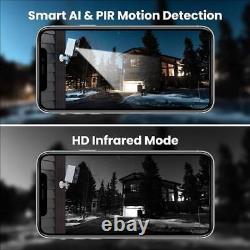 Wireless Security Camera For Home Outdoor Security Battery Powered 4MP HD 2.4Ghz