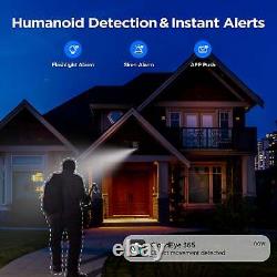 Wireless Security Camera Home WiFi 10CH NVR 4MP PTZ Solar Battery System Outdoor