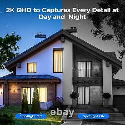 Wireless Security Camera Home WiFi 10CH NVR 4MP PTZ Solar Battery System Outdoor