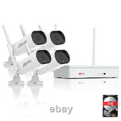 Wireless Security Camera System 3MP WiFi Outdoor 8CH 1TB Hard Drive Audio Home