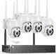Wireless Security Camera System 8ch Nvr 4pcs Outdoor Wifi Surveillance Ptz Home
