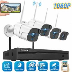 Wireless Security Camera System Outdoor 8CH 1080P WiFi NVR kit Home Surveillance