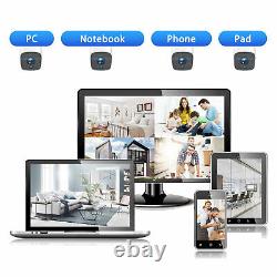 Wireless Security Camera System Outdoor 8CH 1080P WiFi NVR kit Home Surveillance