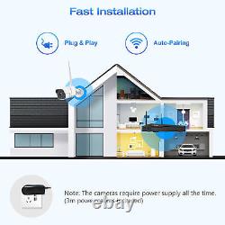 Wireless Security Camera System Outdoor 8CH 1080P WiFi NVR kit Home Surveillance