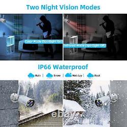 Wireless Security Camera System Rechargeable 7 Touchscreen Monitor No WiFi Need