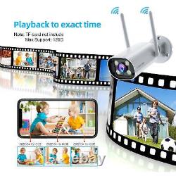 Wireless Security Camera System Rechargeable 7 Touchscreen Monitor No WiFi Need