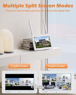 Wireless Security Camera System With Monitor Home Outdoor 2K Wifi IP Camera+32GB