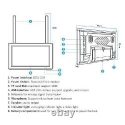 Wireless Security Camera System With Monitor Home Outdoor 2K Wifi IP Camera+32GB