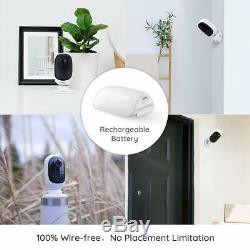 Wireless Security IP Camera Rechargeable Battery Solar Powered Waterproof Argus2