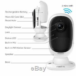 Wireless Security IP Camera Rechargeable Battery Solar Powered Waterproof Argus2