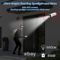 Wireless Solar Battery Security Camera System Outdoor 4MP Home Motion Detection