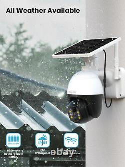 Wireless Solar Power WiFi Security Camera Waterproof Outdoor Surveillance Camera